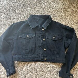Zara Black Denim Jacket